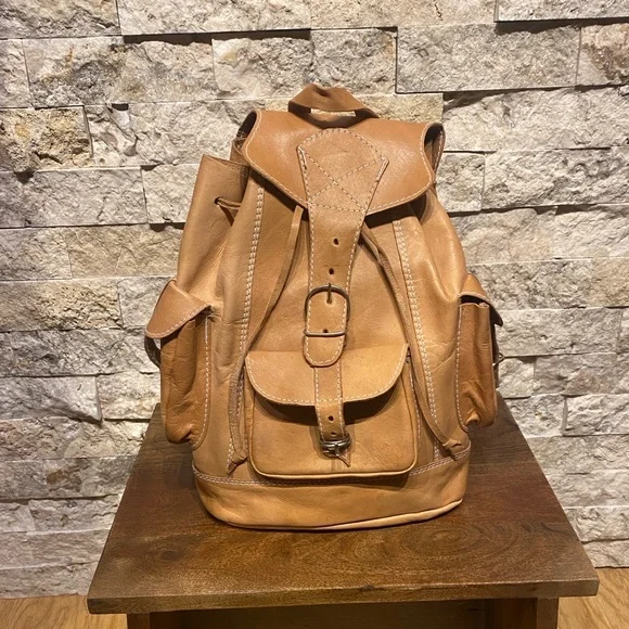 Handmade Leather backpack - Picture 7 of 7
